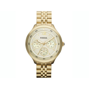 Bracelet de montre Fossil ES3240 Acier inoxydable Plaqué or 16mm